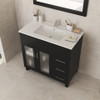 Nova 36" Espresso Bathroom Vanity with White Ceramic Basin Countertop