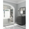 Luna 30" Maple Grey Bathroom Vanity with Black Wood Marble Countertop