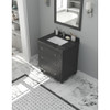 Luna 30" Maple Grey Bathroom Vanity with Black Wood Marble Countertop