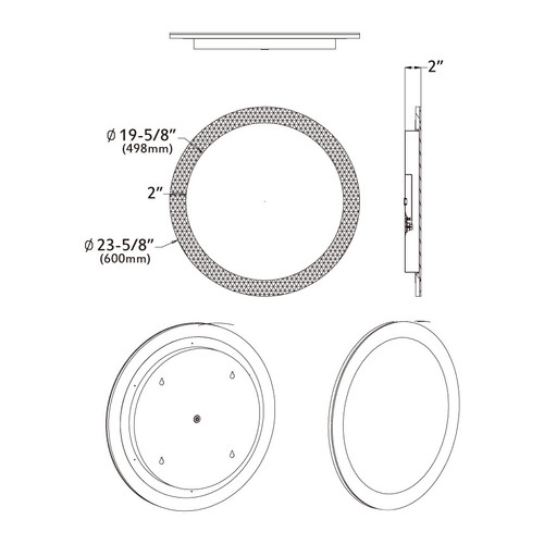 Round LED Mirror Light with Aluminum Frame, 5001 024  ML