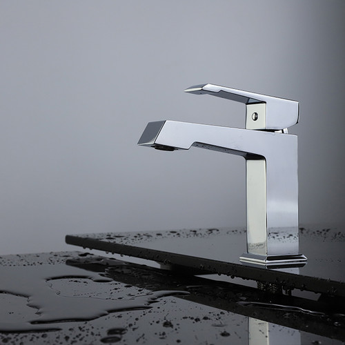 Labaro Brass Single Hole Bathroom Faucet, LFS3011CH - Chrome Labaro Brass Single Hole Bathroom Faucet, LFS3011CH - Chrome