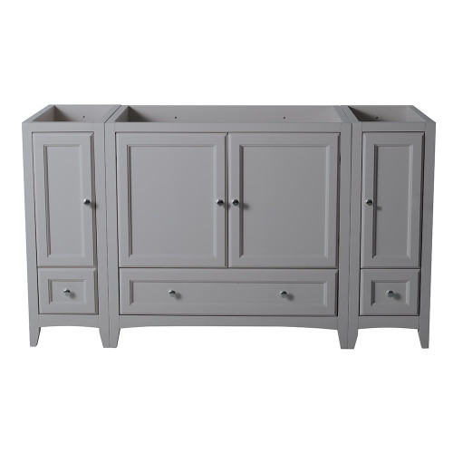 Oxford 60" Gray Traditional Bathroom Cabinets Oxford 60" Gray Traditional Bathroom Cabinets