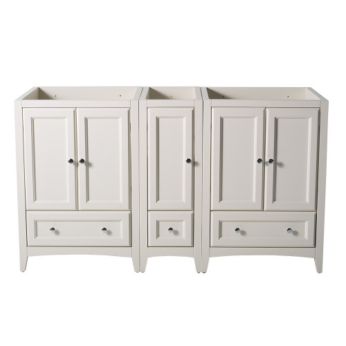 Oxford 60" Antique White Traditional Double Sink Bathroom Cabinets Oxford 60" Antique White Traditional Double Sink Bathroom Cabinets