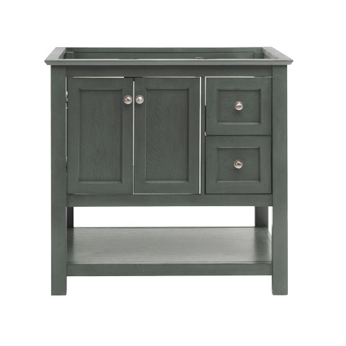 Manchester Regal 36" Gray Wood Veneer Traditional Bathroom Cabinet Manchester Regal 36" Gray Wood Veneer Traditional Bathroom Cabinet