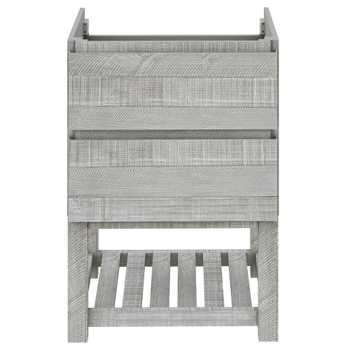 Formosa 23" Floor Standing Open Bottom Modern Bathroom Cabinet in Ash Formosa 23" Floor Standing Open Bottom Modern Bathroom Cabinet in Ash