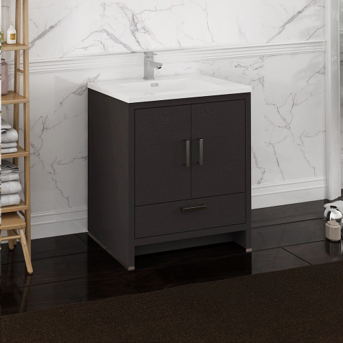 Imperia 30" Free Standing Modern Bathroom Cabinet w/ Integrated Sink, FCB9430-I Imperia 30" Free Standing Modern Bathroom Cabinet w/ Integrated Sink, FCB9430-I