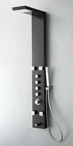 Verona Stainless Steel (Brushed Gray) Thermostatic Shower Massage Panel Verona Stainless Steel (Brushed Gray) Thermostatic Shower Massage Panel