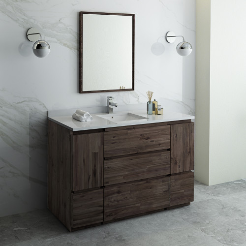 Formosa 54" Floor Standing Modern Bathroom Vanity w/ Mirror Formosa 54" Floor Standing Modern Bathroom Vanity w/ Mirror