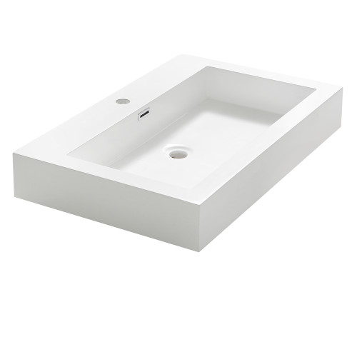 Livello 30" White Integrated Sink / Countertop Livello 30" White Integrated Sink / Countertop