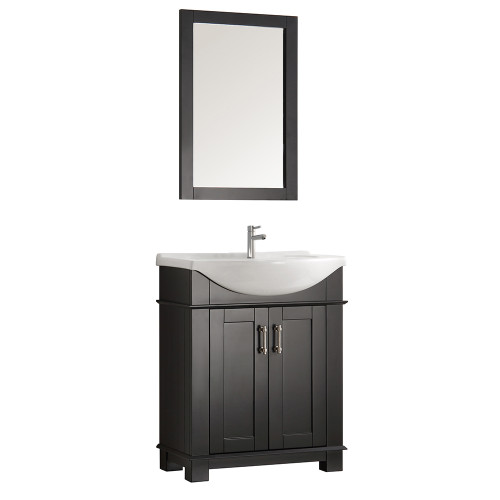 Hartford 30" Black Traditional Bathroom Vanity