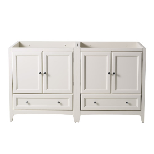 Oxford 59" Antique White Traditional Double Sink Bathroom Cabinets Oxford 59" Antique White Traditional Double Sink Bathroom Cabinets