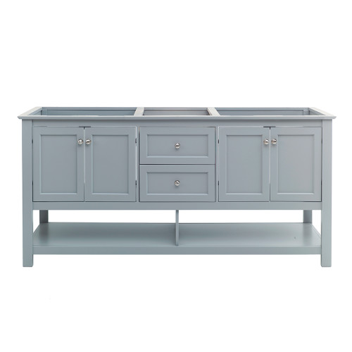 Manchester 72" Gray Traditional Double Sink Bathroom Cabinet Manchester 72" Gray Traditional Double Sink Bathroom Cabinet
