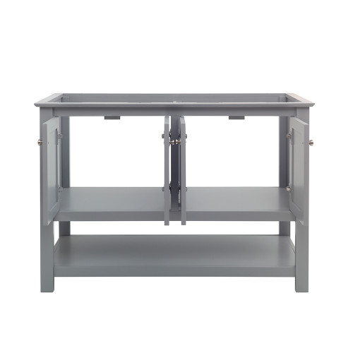 Manchester 48" Gray Traditional Double Sink Bathroom Cabinet Manchester 48" Gray Traditional Double Sink Bathroom Cabinet