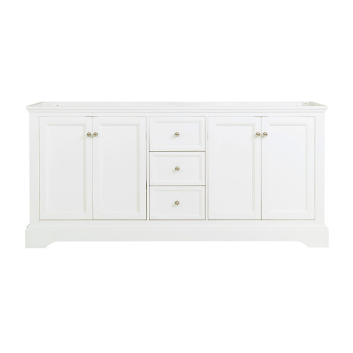 Windsor 72" Matte White Traditional Double Sink Bathroom Cabinet Windsor 72" Matte White Traditional Double Sink Bathroom Cabinet
