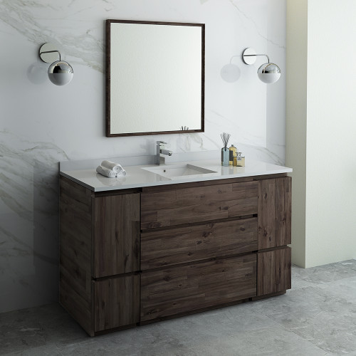 Formosa 60" Floor Standing Single Sink Modern Bathroom Vanity w/ Mirror Formosa 60" Floor Standing Single Sink Modern Bathroom Vanity w/ Mirror
