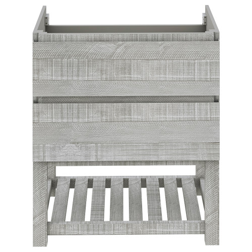 Formosa 29" Floor Standing Open Bottom Modern Bathroom Cabinet in Ash Formosa 29" Floor Standing Open Bottom Modern Bathroom Cabinet in Ash