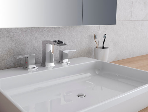 Fortore Widespread Mount Bathroom Vanity Faucet, FFT3073CH - Chrome