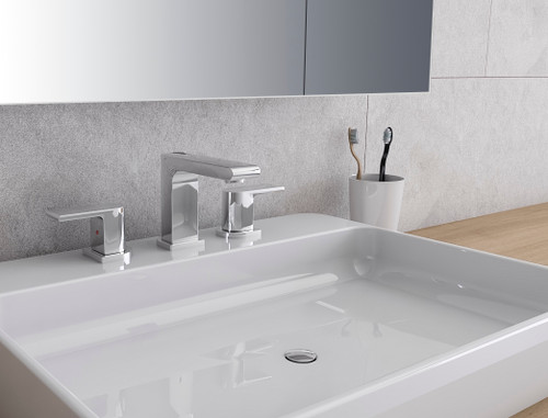 Allaro Widespread Mount Bathroom Vanity Faucet, FFT9153CH - Chrome