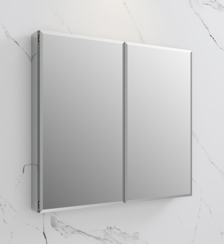 40" Wide x 36" Tall Bathroom Medicine Cabinet w/ Mirrors, Beveled Edge
