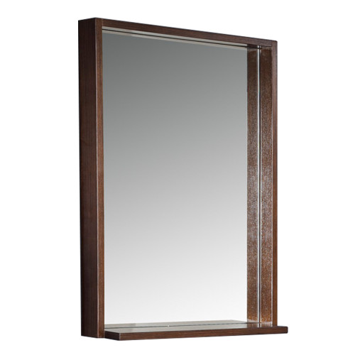 Allier 22" Mirror with Shelf in Wenge