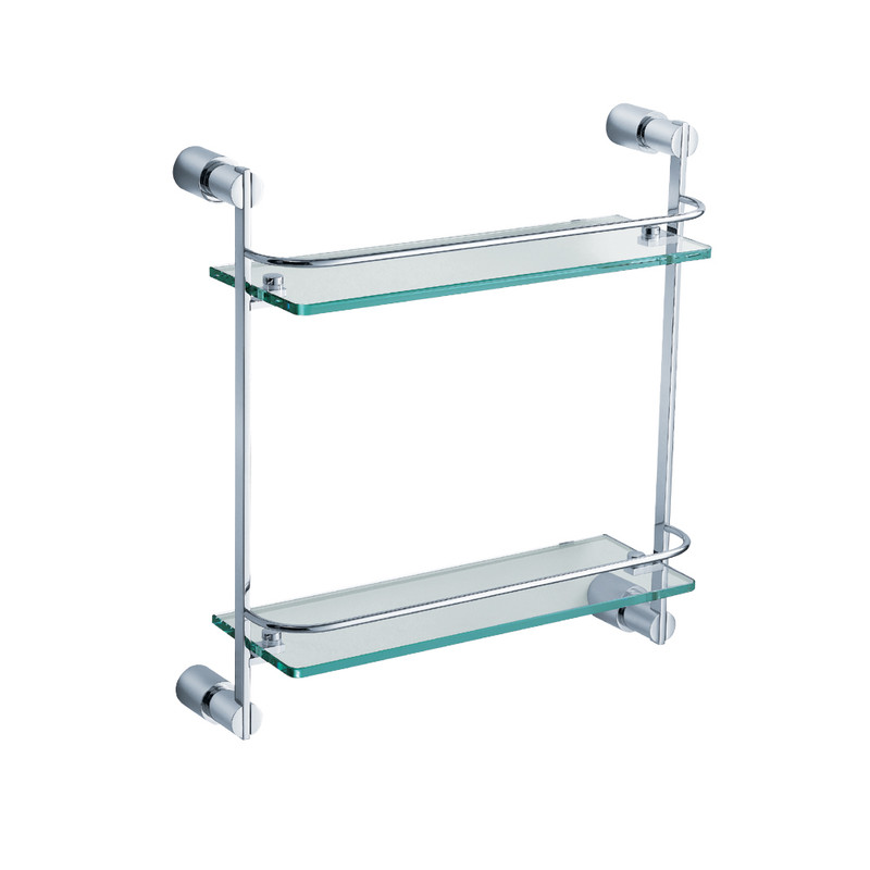 Magnifico 2 Tier Glass Shelf, FAC0146 - Chrome Magnifico 2 Tier Glass Shelf, FAC0146 - Chrome