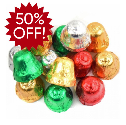 Foil Wrapped Milk Chocolate Bells - 4 oz