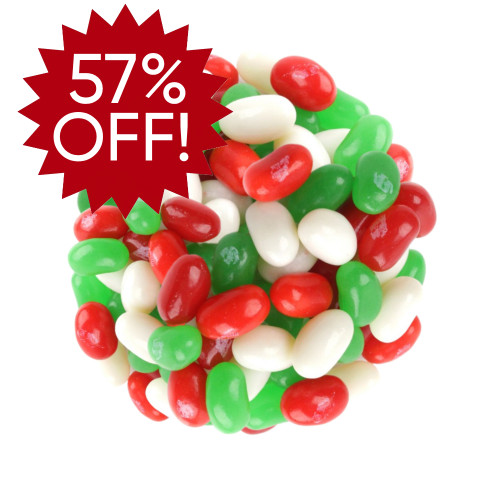 8 oz Christmas Jelly Beans Red White & Green