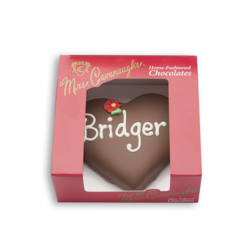 Personalized Chocolate Heart - 7 oz | Mrs. Cavanaugh's Chocolates