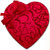 Crazy for Caramels in a heart shaped box - 1 lb