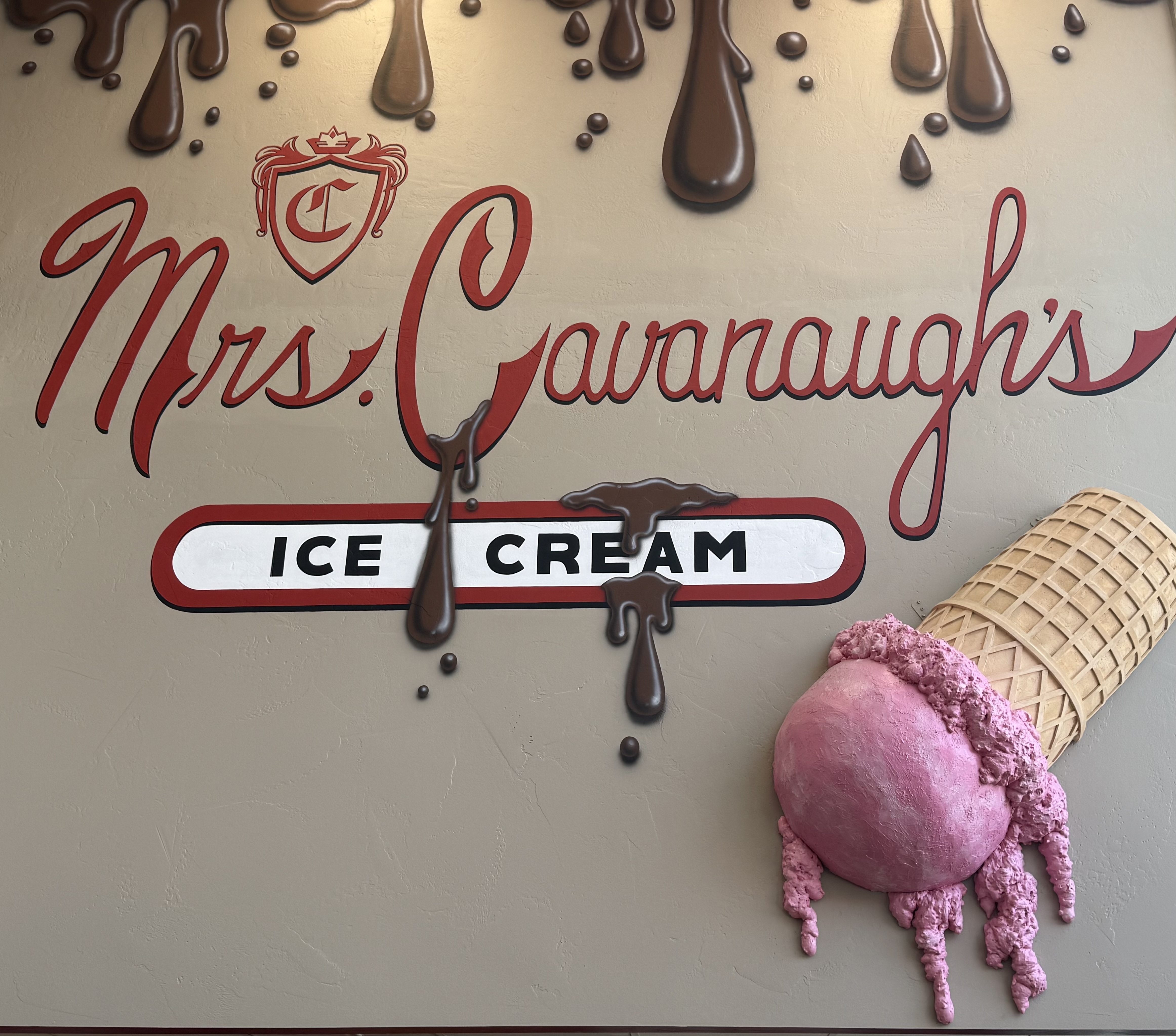 Mrs. Cavanaugh's Ice Cream sign