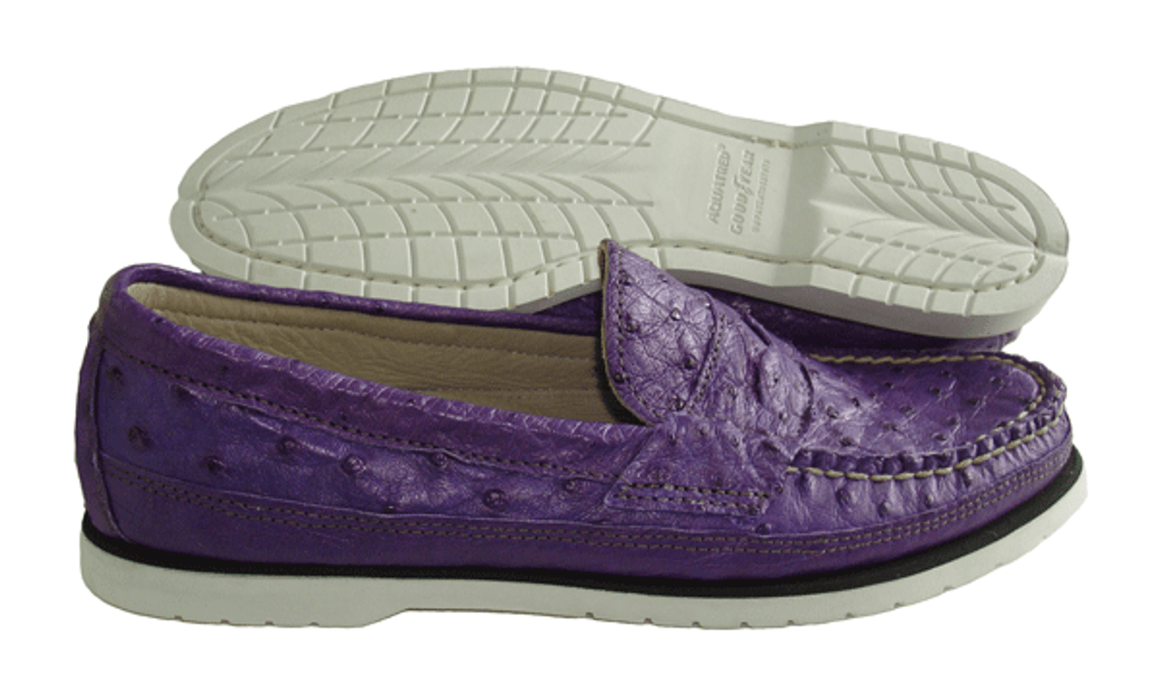 ostrich slip on shoes