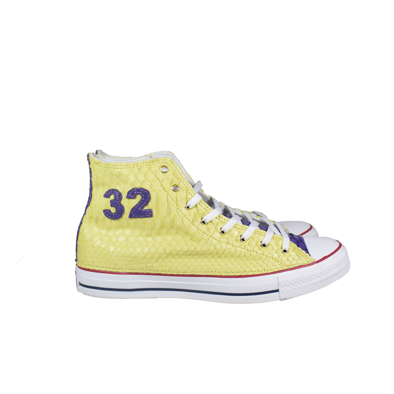 yellow high top chucks