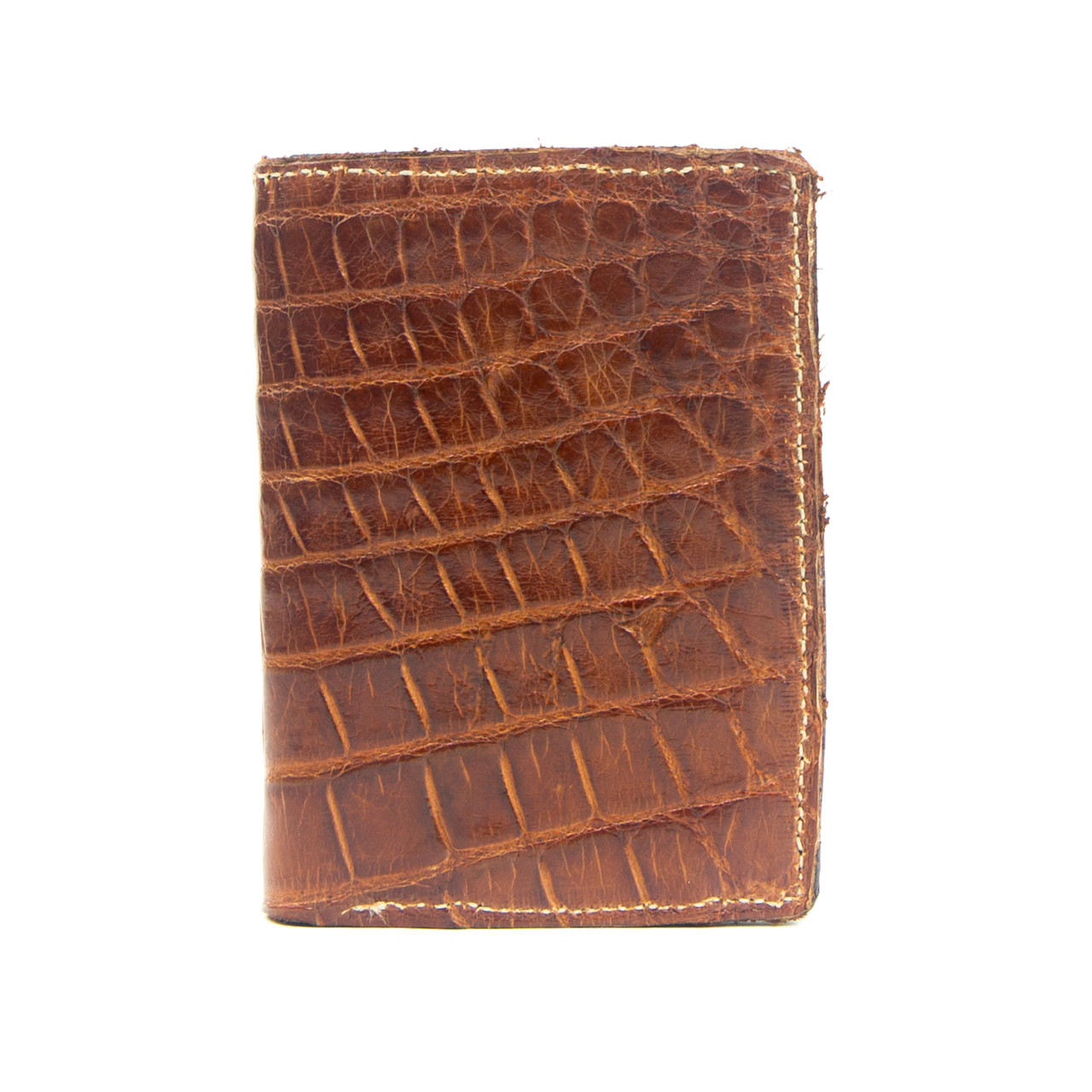 Crocodile Leather Trifold Wallet