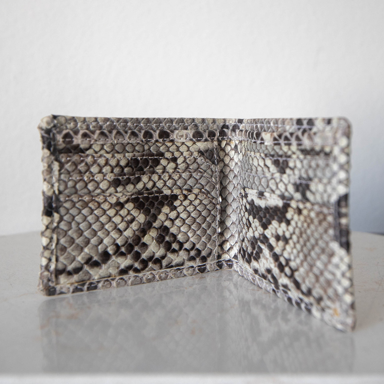 White Python Sneak Premium Wallet - Alligator Jakes