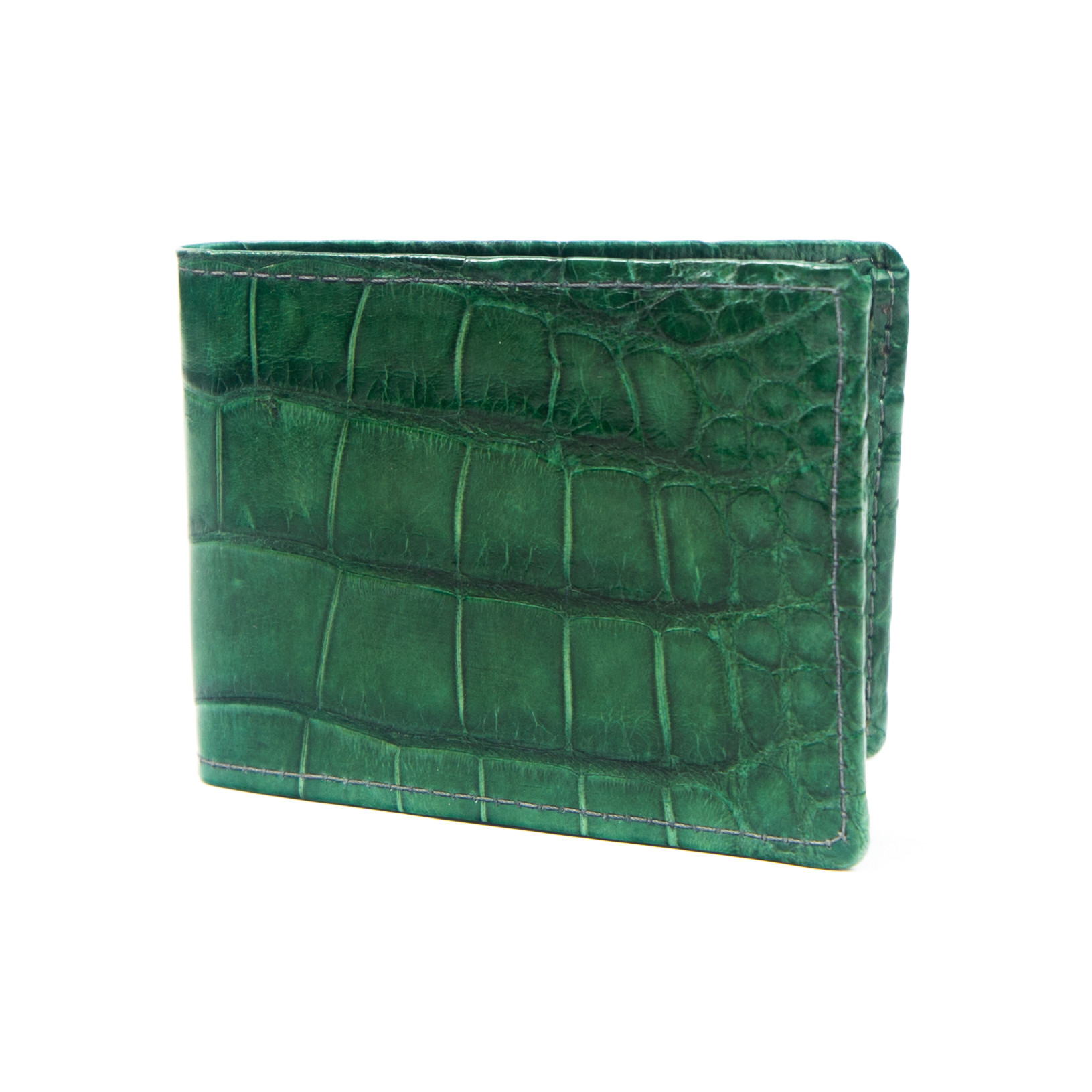 WALLET ALLIGATOR SKIN Hulk Green BIFOLD Premium Quality