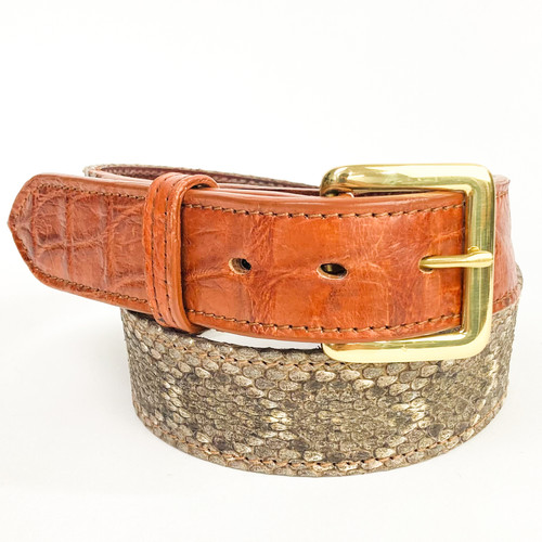 Courteney Ostrich Belts, Men's Exotic Leather Accessories