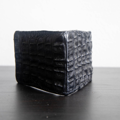 Horn Back Alligator Black Bifold