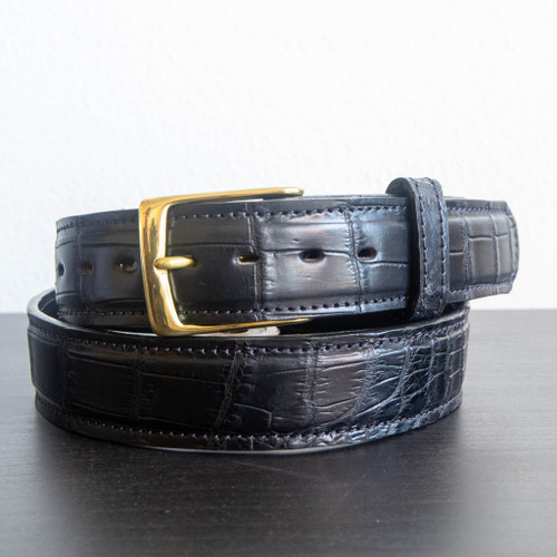 Nile Crocodile Belt - Cognac Color - Alligator Jakes