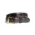ALLIGATOR SKIN DRESS BELT - CHOCOLATE - MATTE - 1 inch