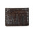 WALLET / CREDIT CARD HOLDER - CHOCOLATE - ALLIGATOR SKIN