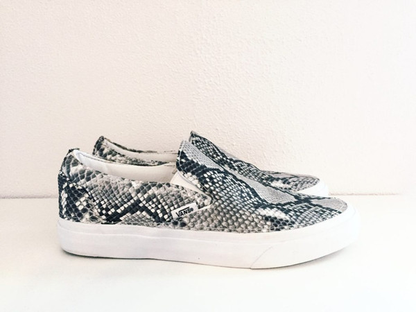 Custom Python Slip-on Vans