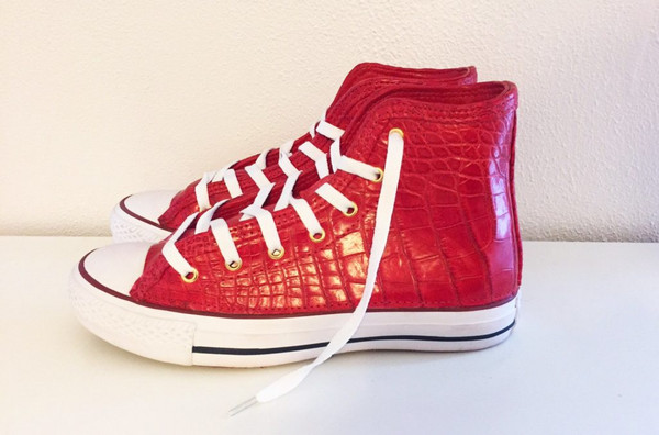 Custom Alligator High Top Chucks