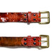 ALLIGATOR HORNBACK BELT - COGNAC- MATTE - ONE PIECE - 38mm