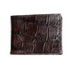 WALLET - ALLIGATOR SKIN - BLACK - BI-FOLD - large tiles