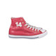 Custom Red Python High Top Chucks