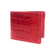 WALLET - ALLIGATOR SKIN - Cherry RED - BI-FOLD - Premium Quality