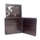 WALLET - ALLIGATOR SKIN - BROWN - BI-FOLD - EEL Lined