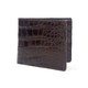 WALLET - ALLIGATOR SKIN - BROWN - BI-FOLD - EEL Lined