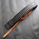 3-Inch Black Hornback Alligator Adjustable Guitar Strap