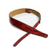 CUSTOM GUITAR STRAP - PYTHON - RED - 3"